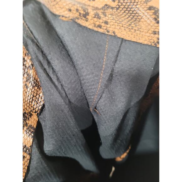 Princess Polly Snake Print Animal Faux Leather Pants size 6‎ #P3 - Picture 6 of 7